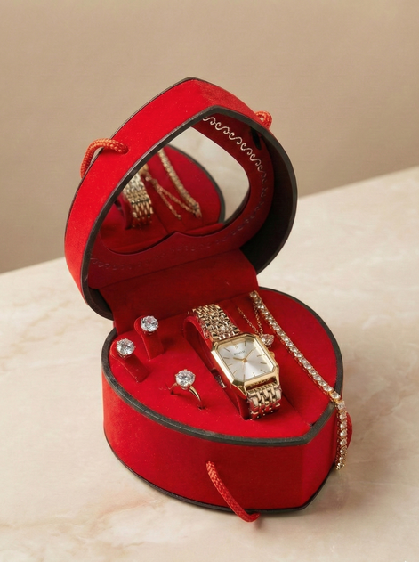 coffre bijoux cadeau femme blanc