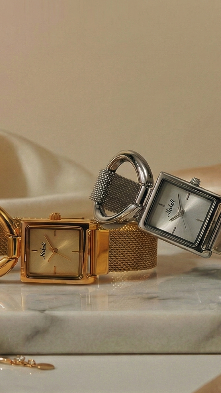 duo montre femmes luxe or argent