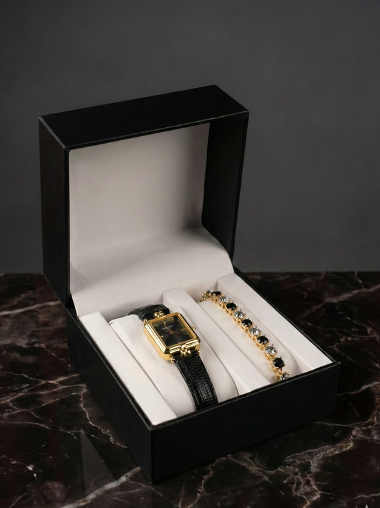 montre bracelet femme noir