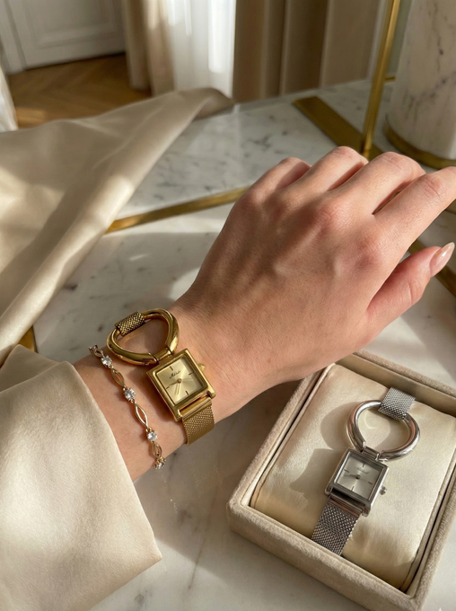 montres femmes argent or